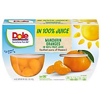 Dole Mandarin Oranges in 100% Fruit Juice Cups - 4-4 Oz - Image 1