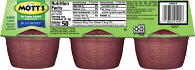 Motts Healthy Harvest Applesauce Blueberry Delight No Sugar Added Cups - 6-3.9 Oz - Image 6