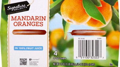 Signature SELECT Mandarin Oranges in Light Syrup Cups - 4-4 Oz - Image 4