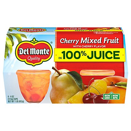 Del Monte Mixed Fruit in Light Syrup Cherry Cups - 4-4 Oz - Image 3