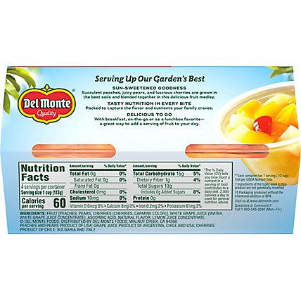 Del Monte Mixed Fruit in Light Syrup Cherry Cups - 4-4 Oz - Image 6