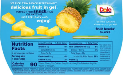 Dole Pineapple in Lime Gel Cups - 4-4.3 Oz - Image 6