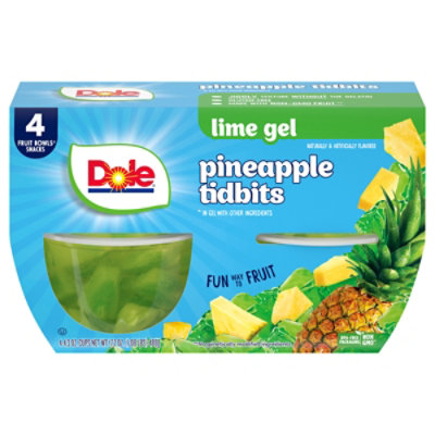 Dole Pineapple in Lime Gel Cups - 4-4.3 Oz - Image 1