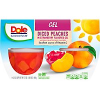 Dole Peaches in Strawberry Gel Cups - 4-4.3 Oz - Image 2