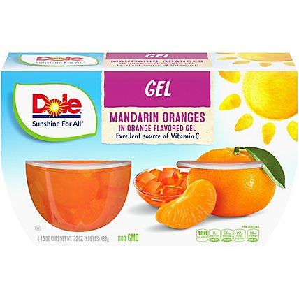 Dole Mandarins in Orange Gel Cups - 4-4.3 Oz - Image 2