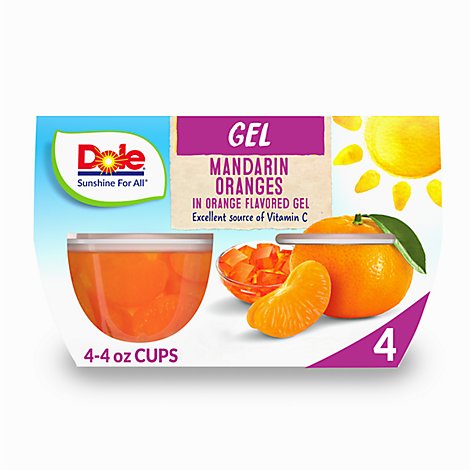 Dole Mandarins in Orange Gel Cups - 4-4.3 Oz