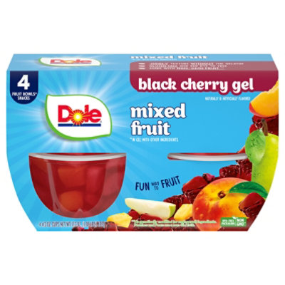 Dole Mixed Fruit in Black Cherry Gel Cups - 4-4.3 Oz - Image 4