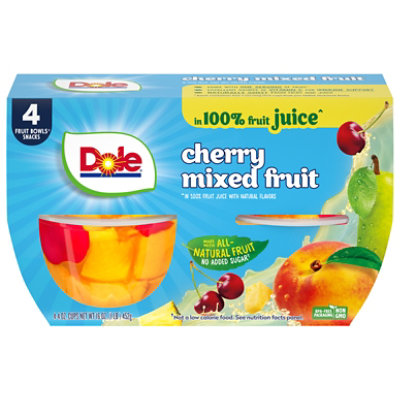 Dole Cherry Mixed Fruit in 100% Fruit Juice Cups - 4-4 Oz - Image 4