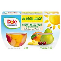 Dole Cherry Mixed Fruit in 100% Fruit Juice Cups - 4-4 Oz - Image 1