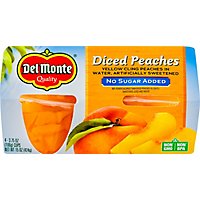 Del Monte Peaches Diced Cups - 4-3.75 Oz - Image 2