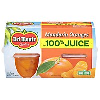 Del Monte Mandarin Oranges in Lightly Sweetend Juice + Water Cups - 4-4 Oz - Image 2