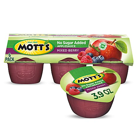 Motts Healthy Harvest Applesauce Country Berry Cups - 6-3.9 Oz