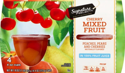 Signature SELECT Mixed Fruit Extra Cherry Cups - 4-4 Oz - Image 2