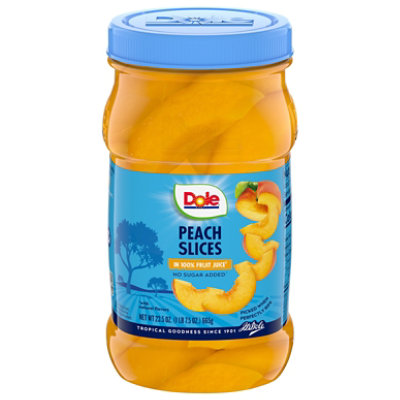 Dole Peaches Sliced in 100% Fruit Juice - 23.5 Oz