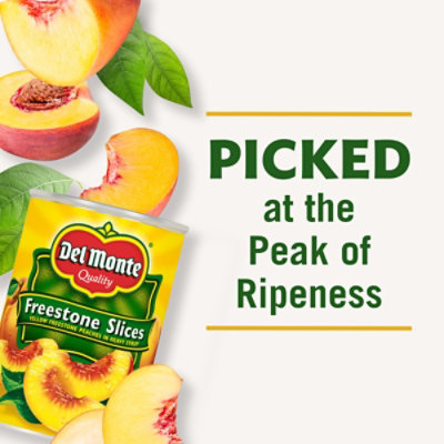 Del Monte Peaches Sliced in Heavy Syrup Freestone Yellow Freestone - 15.25 Oz - Image 4