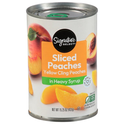 Signature SELECT Peaches Sliced in Heavy Syrup - 15.25 Oz - Image 1