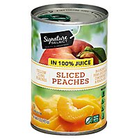 Signature SELECT Peaches Sliced in 100% Juice - 15 Oz - Image 1
