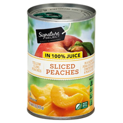 Canned Fruit, Organic Yellow Cling Peach Slices in Organic Peach & Pear  Juice from Concentrate, 15 oz at Whole Foods Market