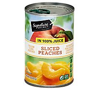 Signature SELECT Peaches Sliced in 100% Juice - 15 Oz