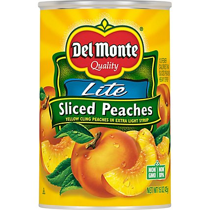 Del Monte Peaches Sliced Lite in Extra Light Syrup - 15 Oz - Image 2