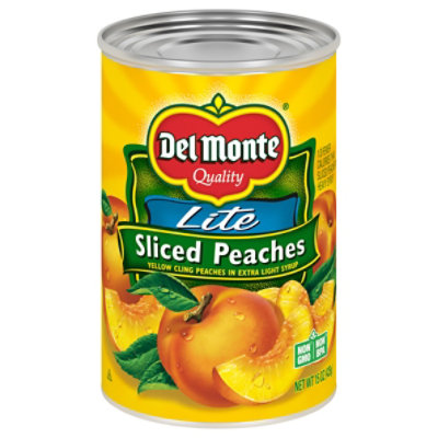 Del Monte Peaches Sliced Lite in Extra Light Syrup - 15 Oz