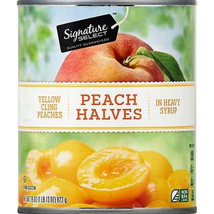 Signature SELECT Peaches Halves in Heavy Syrup Can - 29 Oz - Image 2