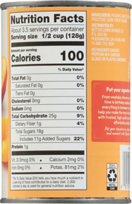 Signature SELECT Peaches Halves in Heavy Syrup Can - 15.25 Oz - Image 5