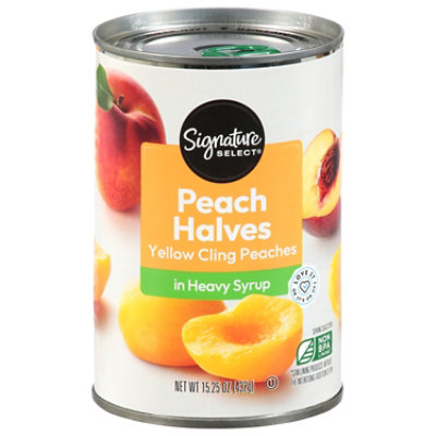 Signature SELECT Peaches Halves in Heavy Syrup Can - 15.25 Oz - Image 2