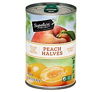 Signature SELECT Peaches Halves in Heavy Syrup Can - 15.25 Oz