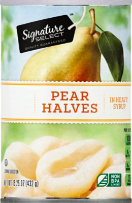 Signature SELECT Pear Halves Bartlett in Heavy Syrup - 15.25 Oz - Image 2