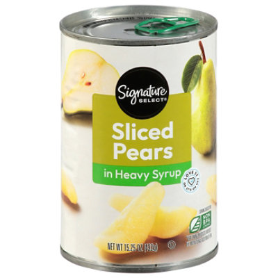 Signature SELECT Pear Slices Bartlett in Heavy Syrup - 15.25 Oz