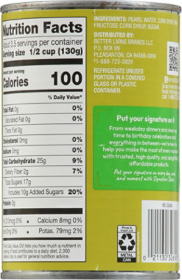 Signature SELECT Pear Slices Bartlett in Heavy Syrup - 15.25 Oz - Image 5