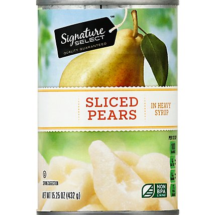 Signature SELECT Pear Slices Bartlett in Heavy Syrup - 15.25 Oz - Image 2