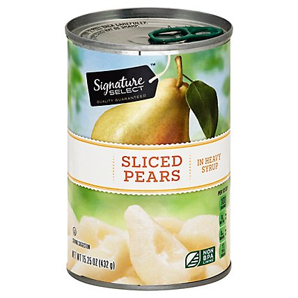 Signature SELECT Pear Slices Bartlett in Heavy Syrup - 15.25 Oz - Image 1