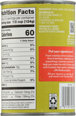 Signature SELECT Pear Slices Bartlett in 100% Pear Juice - 15 Oz - Image 5