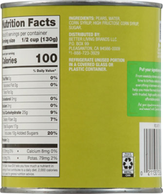 Signature SELECT Pear Halves in Heavy Syrup Can - 29 Oz - Image 5