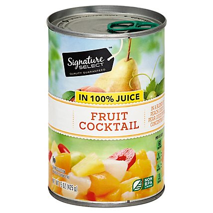 Signature SELECT Fruit Cocktail in 100% Juice Can - 15 Oz - Image 1