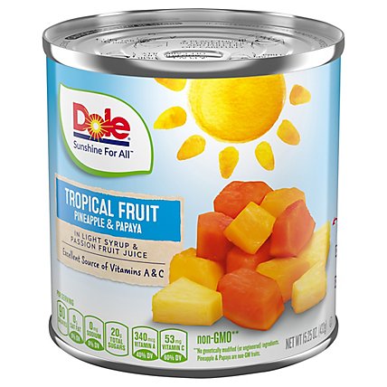 Dole Tropical Fruit in Light Syrup & Passion Fruit Juice - 15.25 Oz - Image 4