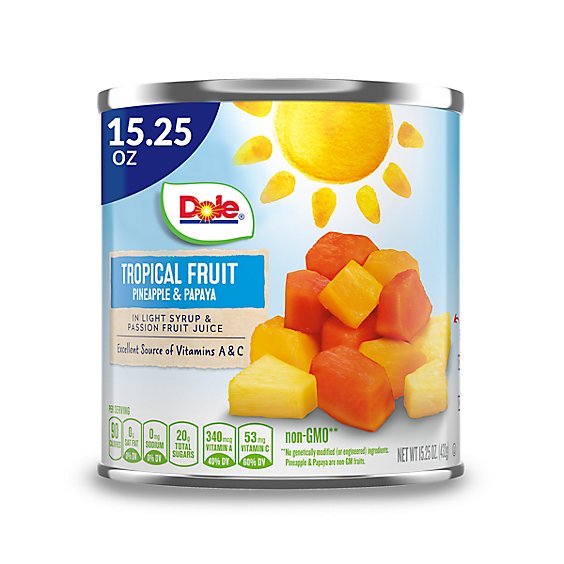 Dole Tropical Fruit in Light Syrup & Passion Fruit Juice - 15.25 Oz