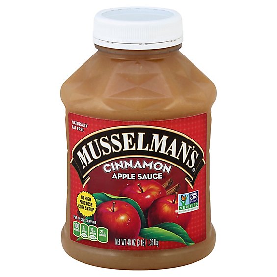 Musselmans Apple Sauce Cinnamon - 48 Oz