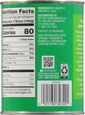 Signature SELECT Pineapple Slices in 100% Pineapple Juice - 20 Oz - Image 5
