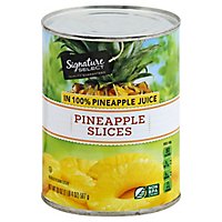 Signature SELECT Pineapple Slices in 100% Pineapple Juice - 20 Oz - Image 1