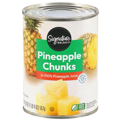 Signature SELECT Pineapple Chunks in 100% Pineapple Juice - 20 Oz - Image 2