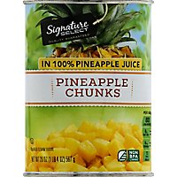 Signature SELECT Pineapple Chunks in 100% Pineapple Juice - 20 Oz - Image 2
