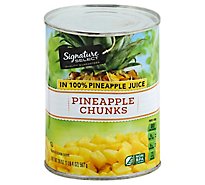 Signature SELECT Pineapple Chunks in 100% Pineapple Juice - 20 Oz