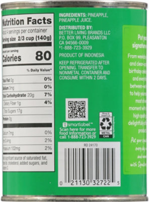 Signature SELECT Pineapple Crushed in 100% Pineapple Juice - 20 Oz - Image 5
