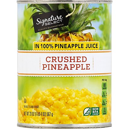 Signature SELECT Pineapple Crushed in 100% Pineapple Juice - 20 Oz - Image 2