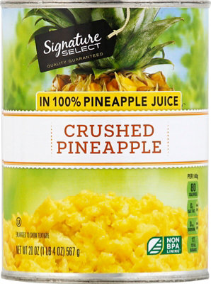 Signature SELECT Pineapple Crushed in 100% Pineapple Juice - 20 Oz - Image 2