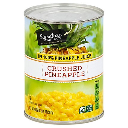 Signature SELECT Pineapple Crushed in 100% Pineapple Juice - 20 Oz - Image 1
