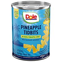 Dole Pineapple Tidbits in 100% Pineapple Juice - 20 Oz - Image 2